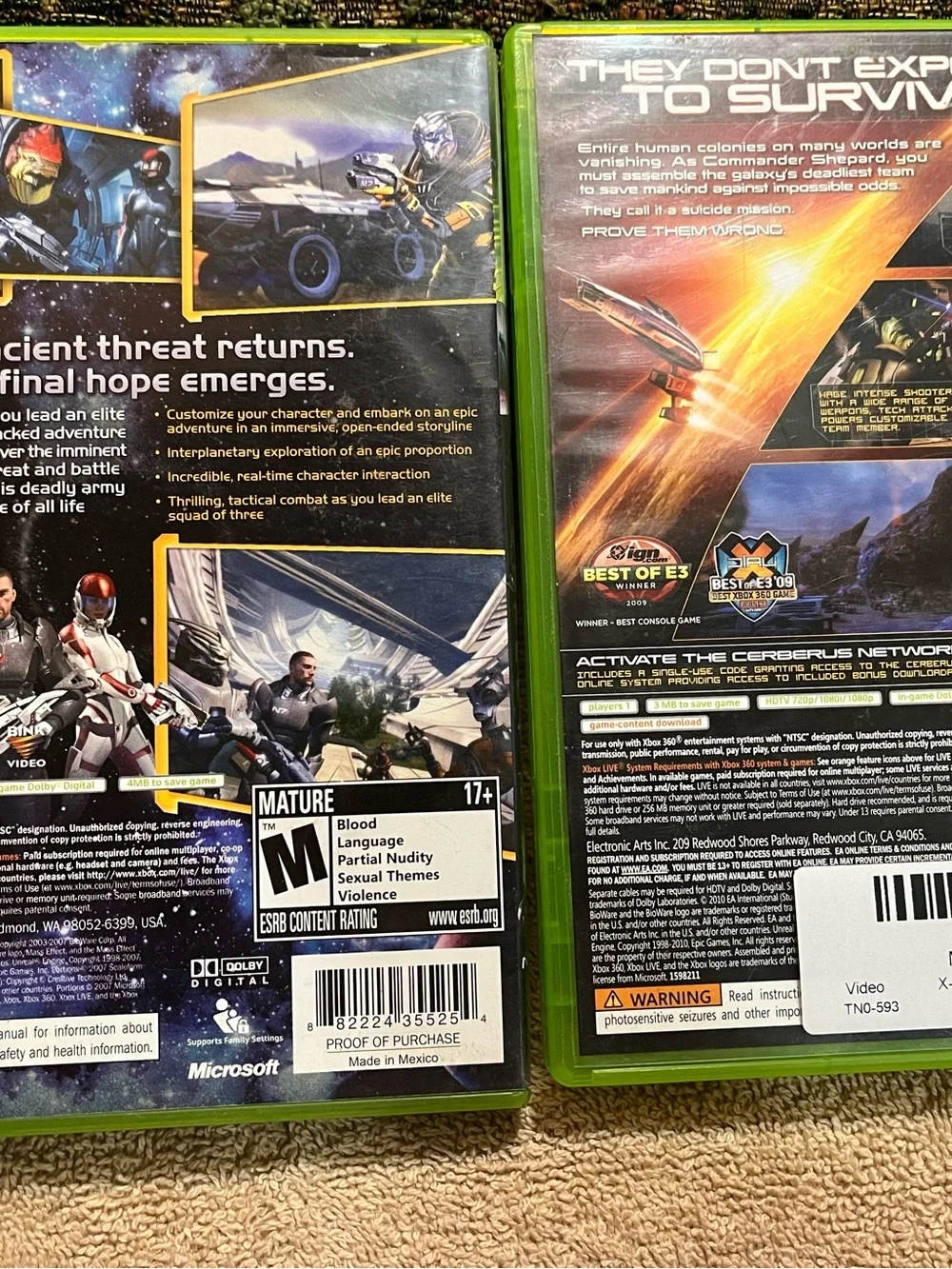 Microsoft Xbox 360 Mass Effect and Mass Effect Bundle